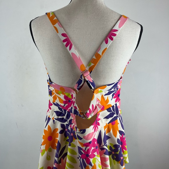 Terra & Sky. Floral Tankini Top 1X EUC - Picture 3 of 8